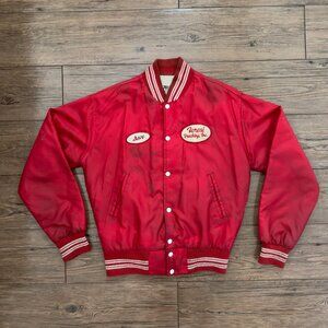 West Wind Buccaneer Trucker Work Jacket Red USA L